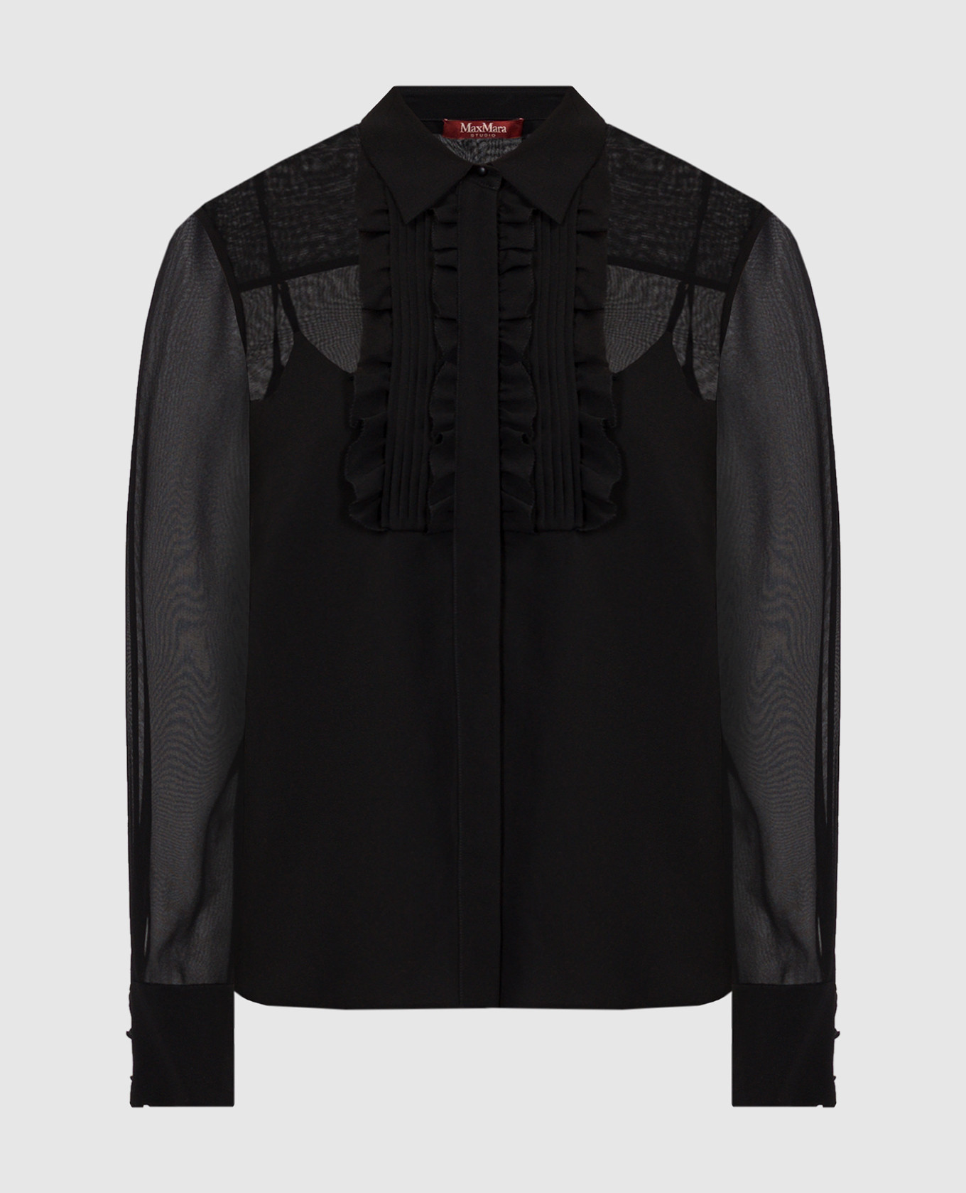 

Narvik black silk blouse Max Mara, Черный
