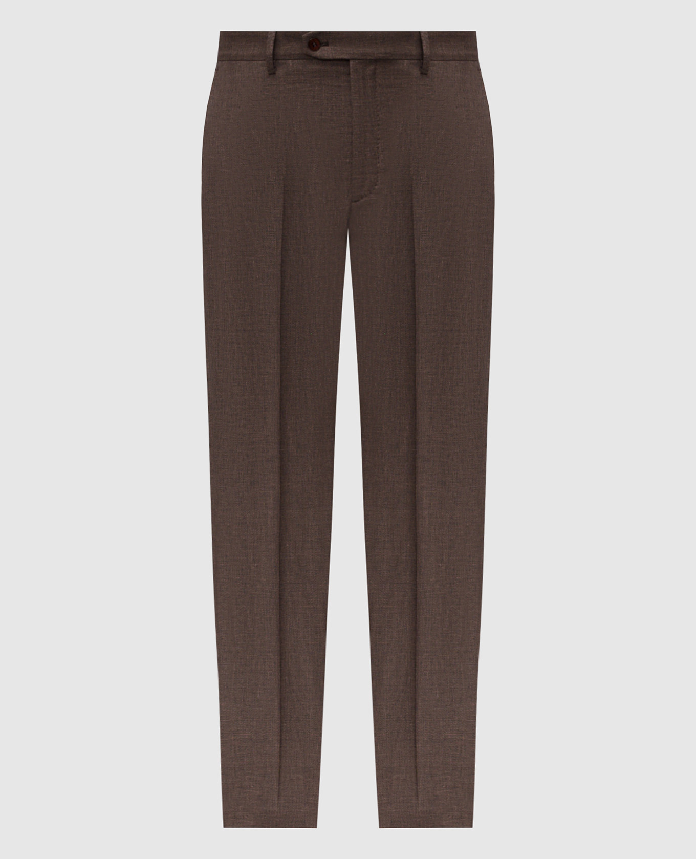 

Brown linen, wool and silk trousers Stefano Ricci