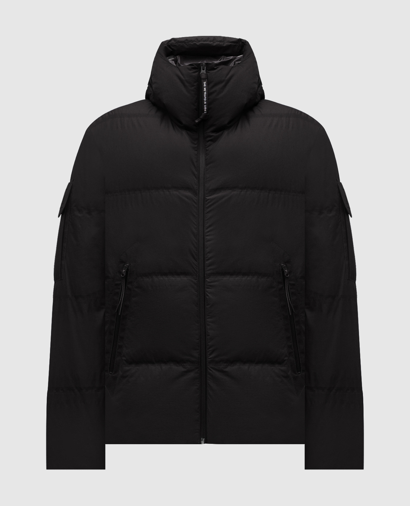 

Black down jacket with logo print C.P. Company Metropolis