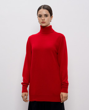 Intoca Red cashmere sweater 252KASHMIRPO0503
