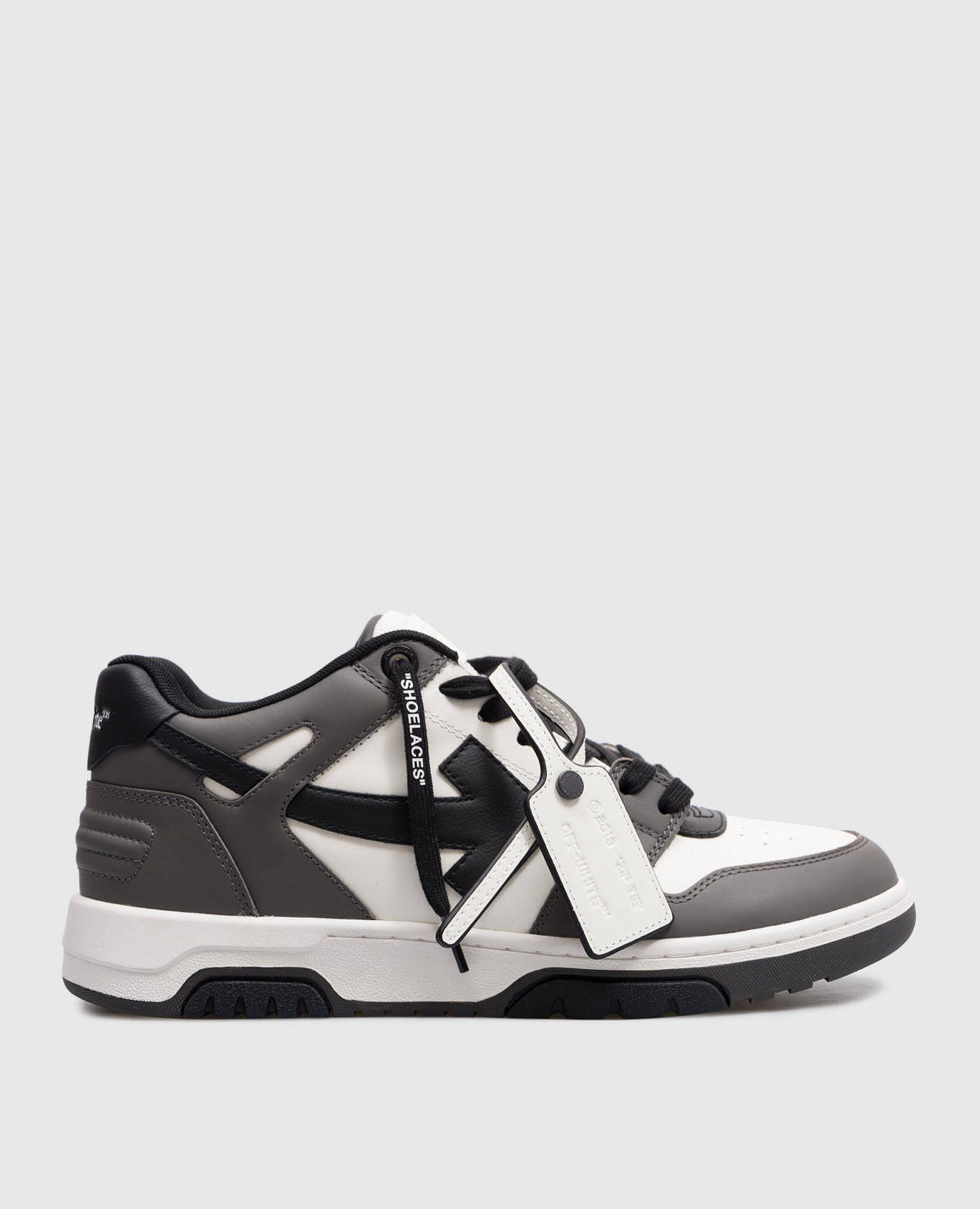 

Gray leather sneakers Out of Office Off-White, Grey