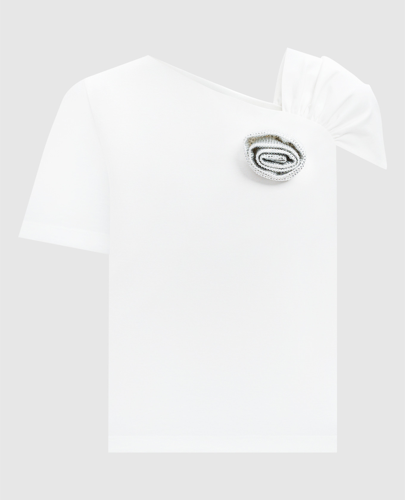 

White top with a brooch Giuseppe Di Morabito Milano