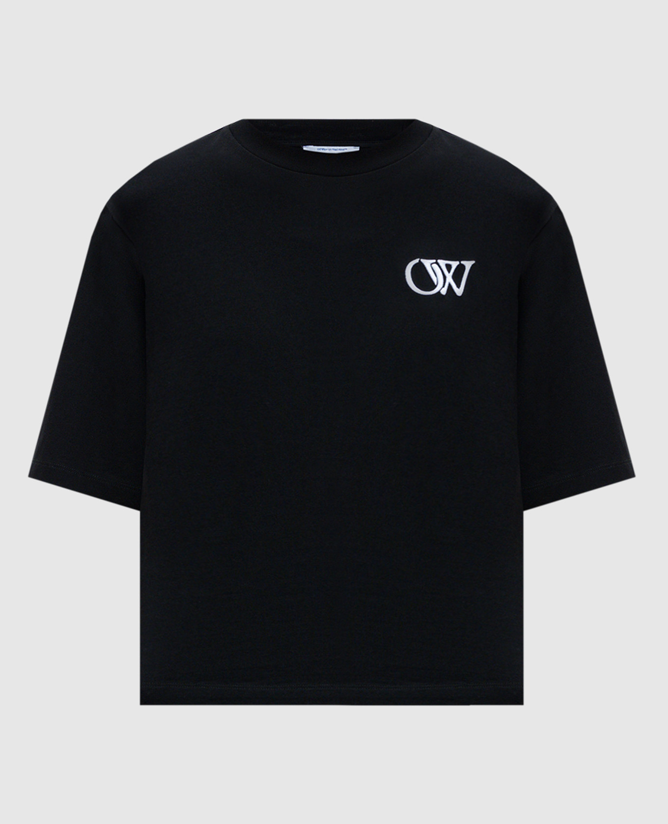 

Black T-shirt with OW logo embroidery Off-White