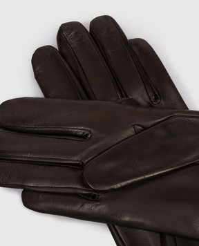 Sermoneta Gloves Brown leather gloves 3042BT