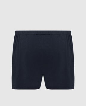 Stefano Ricci Blue boxer briefs with a print MNI42T0010803
