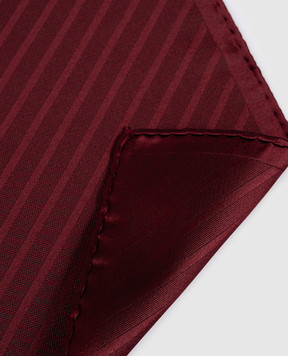 Brunello Cucinelli Burgundy silk pachet scarf MI8740091