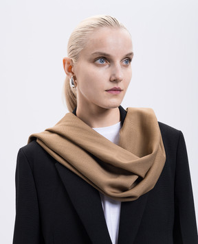Toteme Brown wool scarf 252WSC0079FB0421
