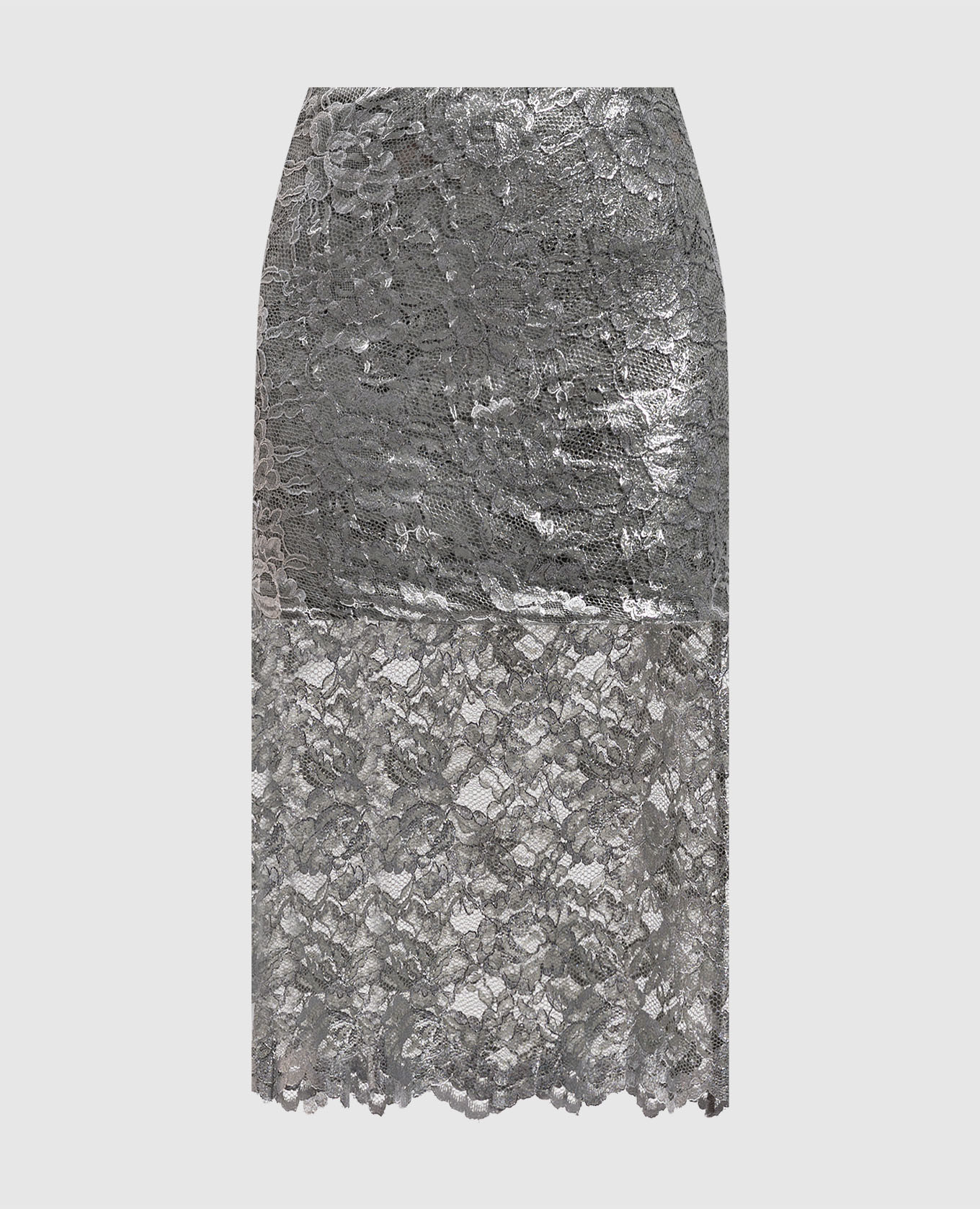 

Silver lace skirt The Attico