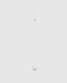 Off-White Gold chain with logo emblem OWOB13OS25MET001