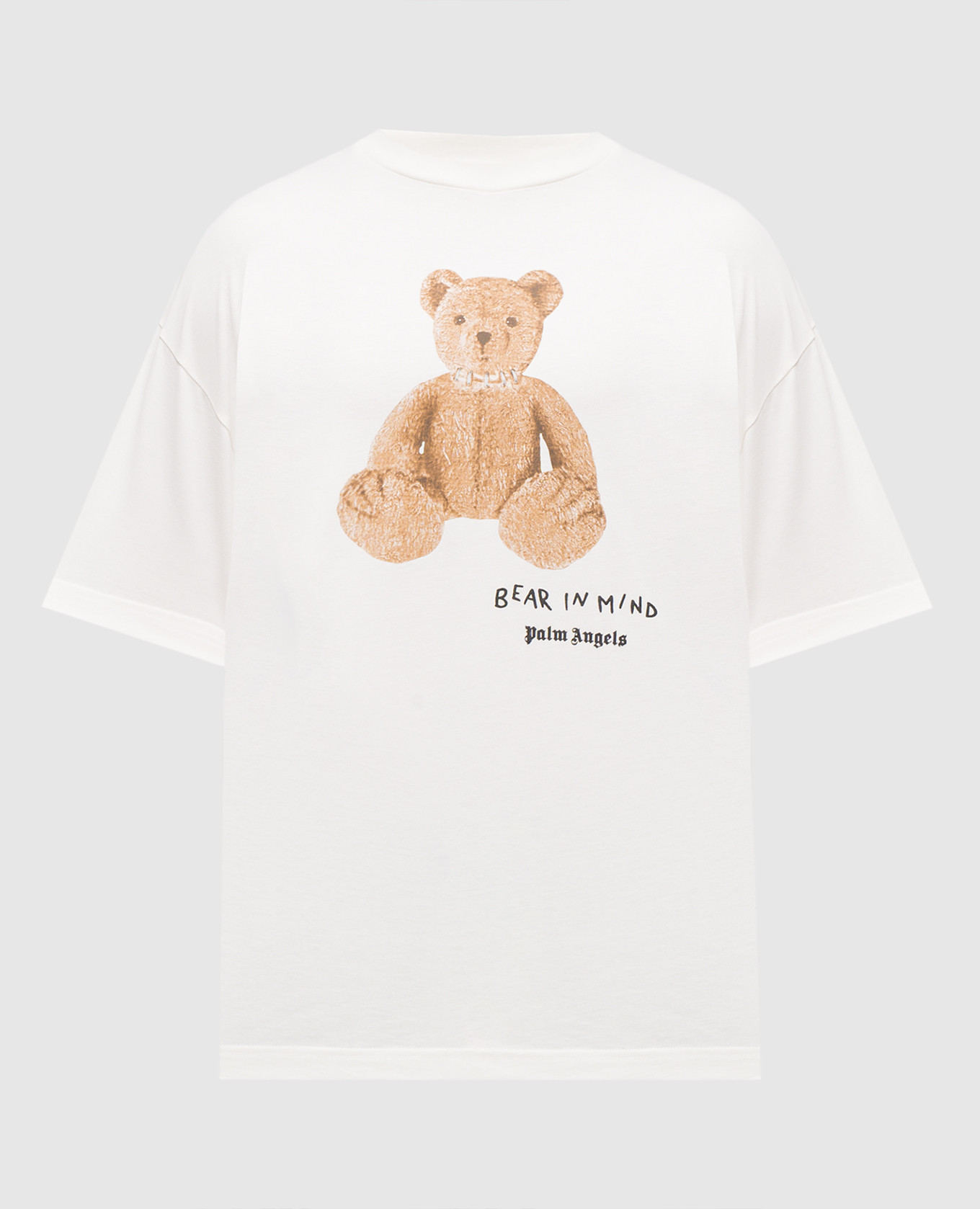 

Bear in Mind beige T-shirt with logo print Palm Angels