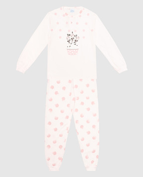 RiminiVeste Gary baby pink pajamas with Sweet print U30009