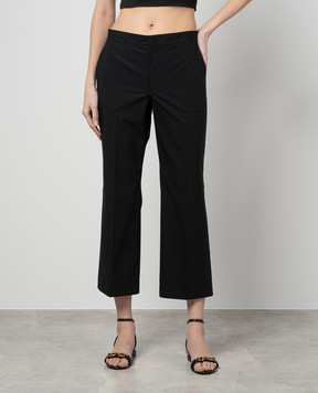 Twinset Black pants with metallic logo 241TT2072