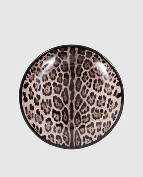 Dolce&Gabbana A set of porcelain dinner plates in an animalistic print TC0S04TCA71