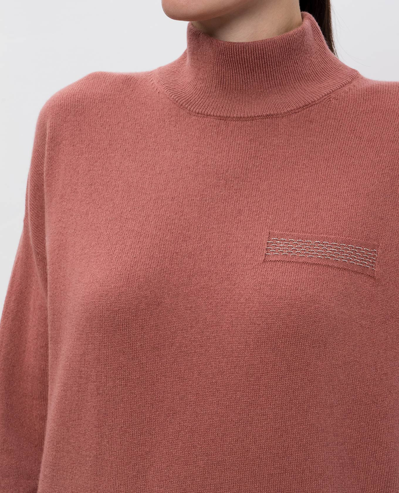 

Pink sweater made of wool, silk and cashmere Peserico