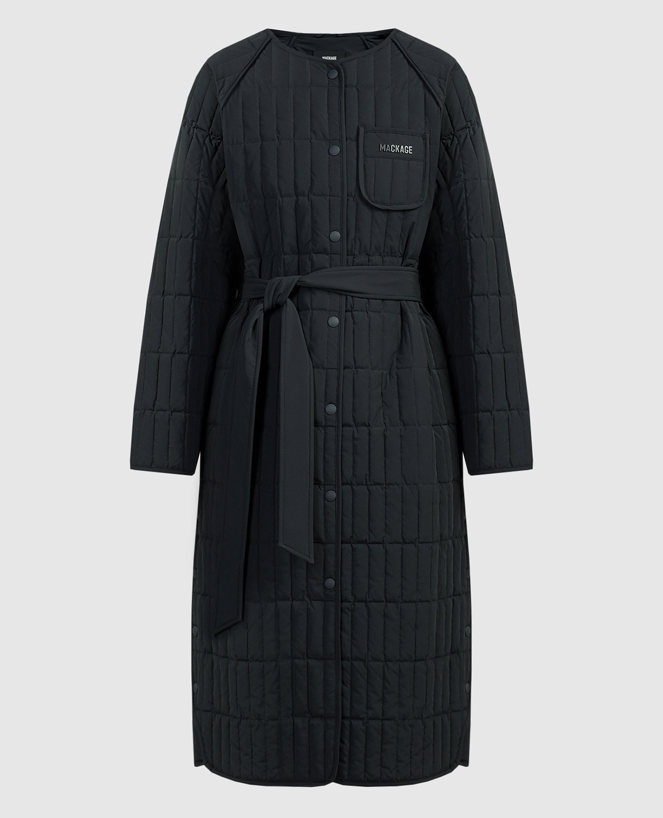

Black quilted SONJA down jacket with textured logo Mackage, Черный