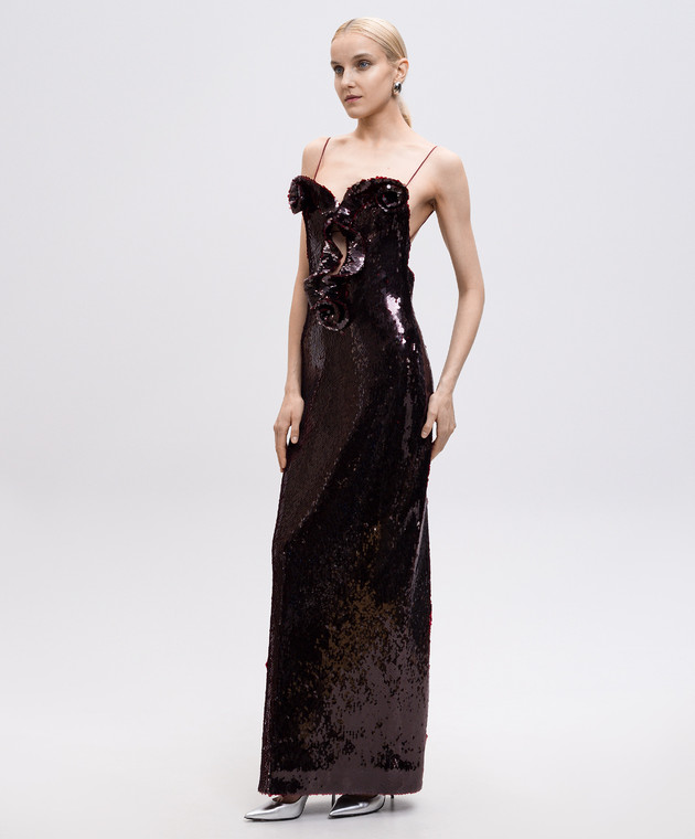 Magda Butrym - Burgundy sequin maxi dress DRESS01100525 - shop with Bulgaria delivery at Symbol Magda Butrym - Burgundy sequin maxi dress DRESS01100525 - shop with Bulgaria delivery at Symbol