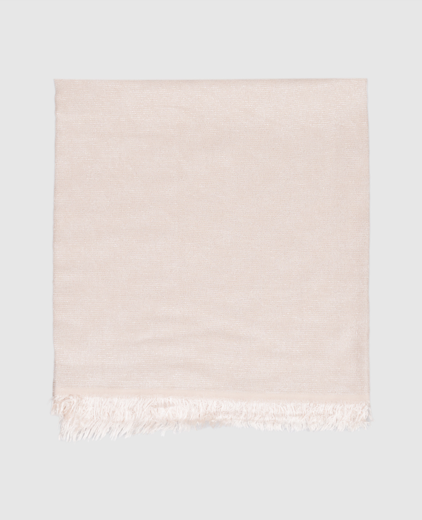 Beige wool scarf with lurex Peserico
