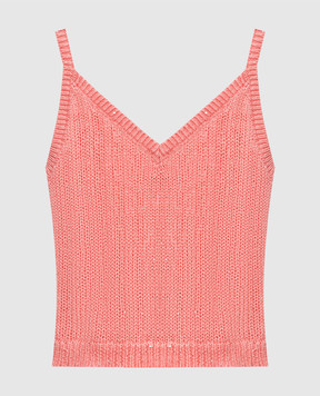 Peserico Pink top with sequins S98124F03