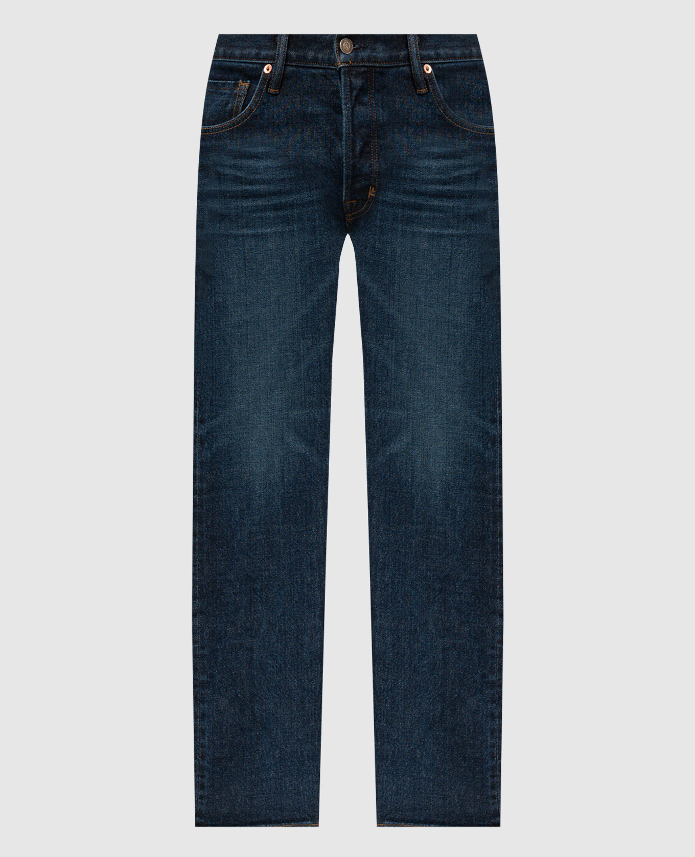 

Blue jeans with a distressed effect Tom Ford