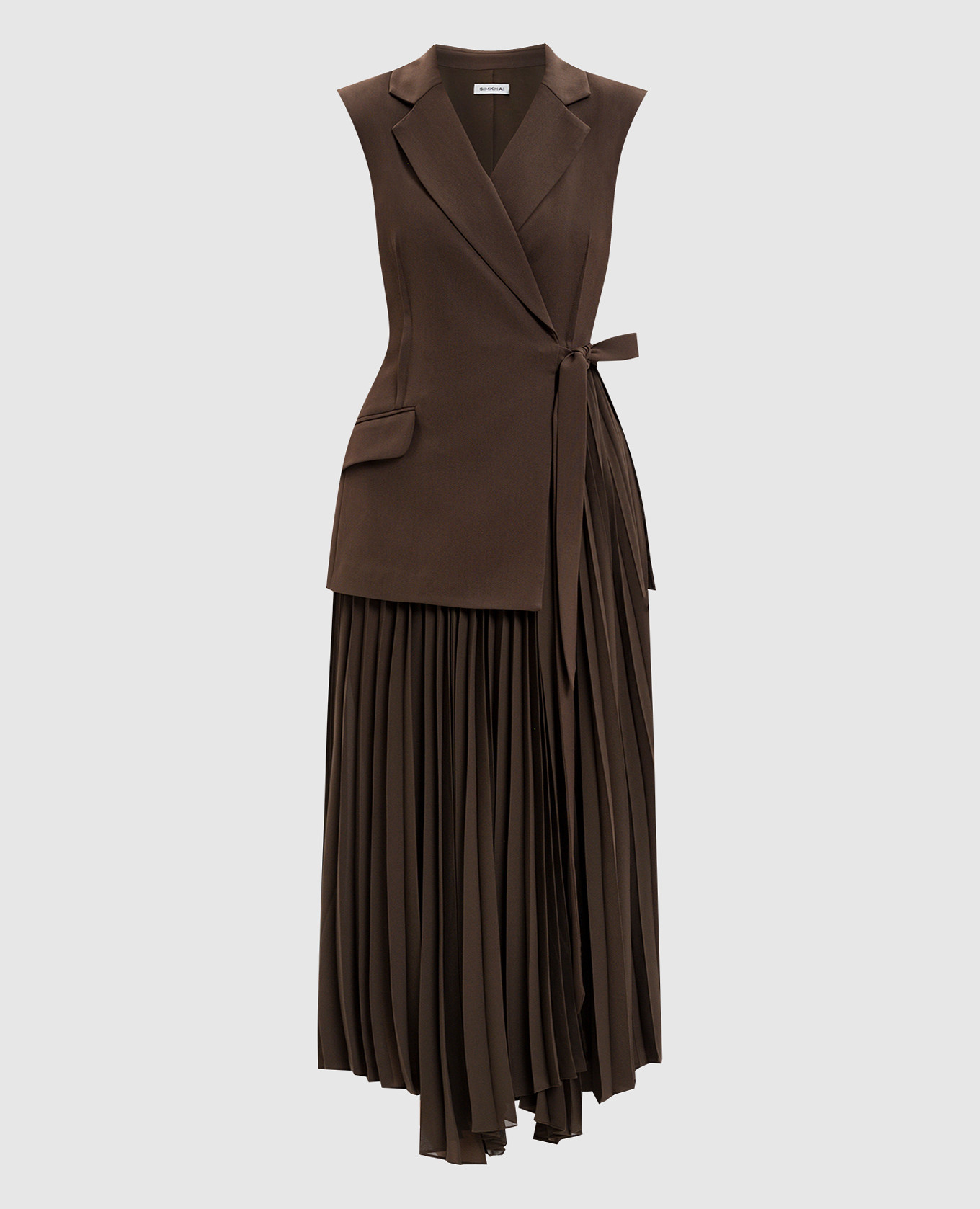 

Helena brown dress with a scent Simkhai