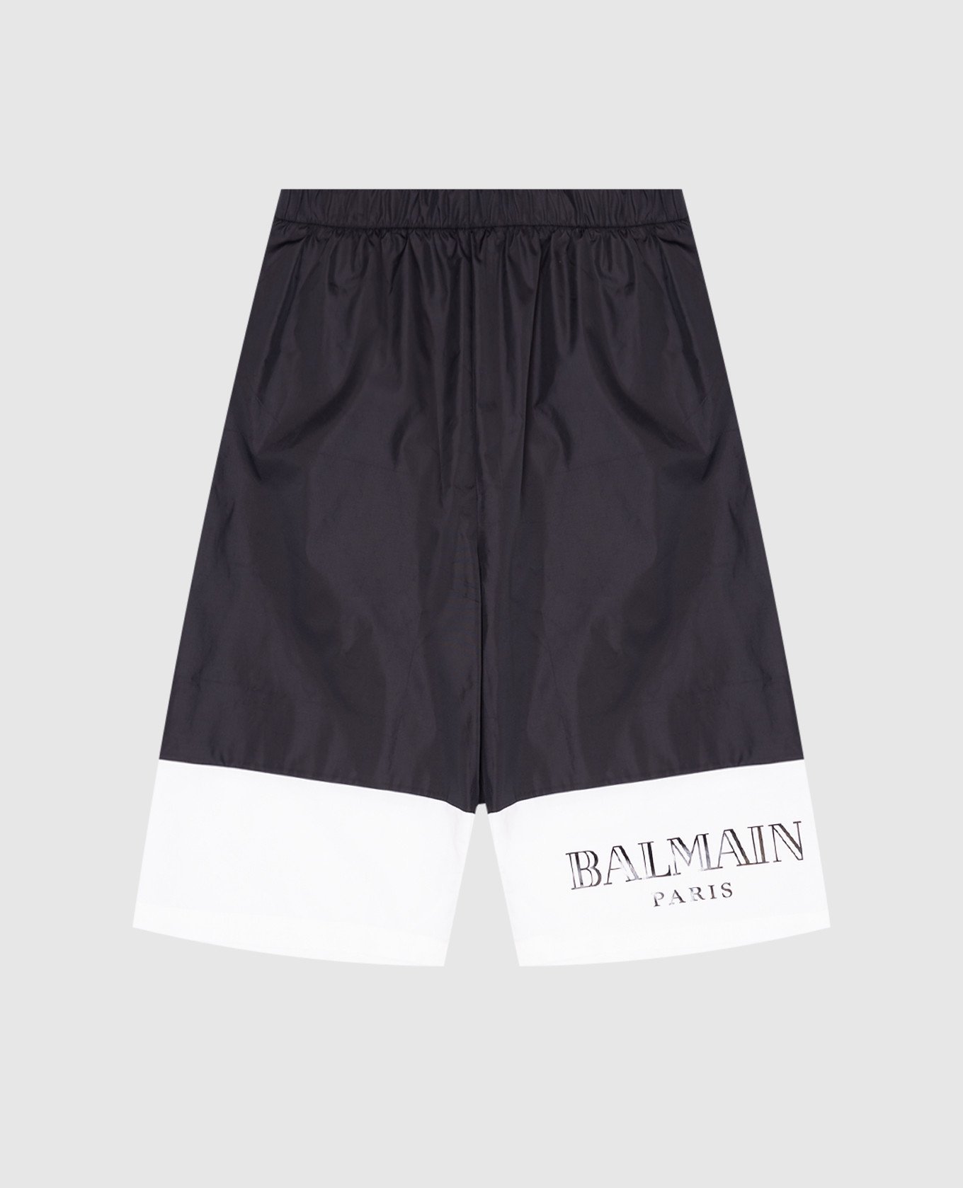 

Kids' black swim shorts with logo Balmain