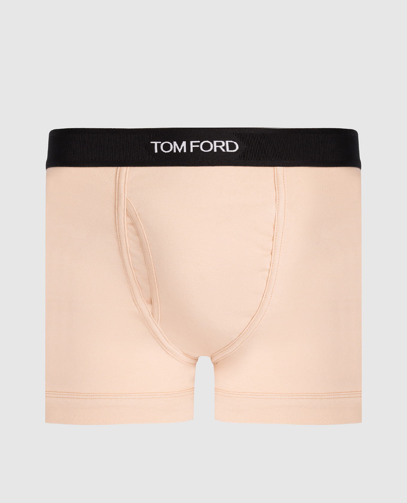 Beige boxer briefs with logo pattern Tom Ford