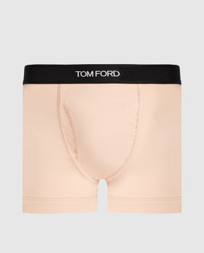 Tom Ford Beige boxer briefs with logo pattern T4LC31040