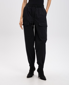 Helmut Lang Zoot logo joggers in black O06HW208