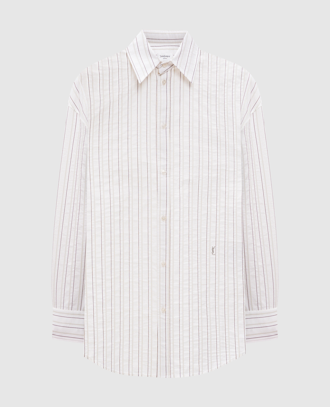 White striped shirt Saint Laurent