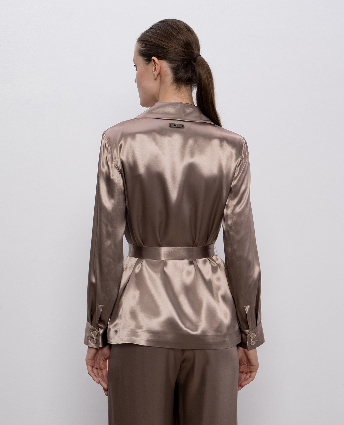 

Brown double-breasted jacket Peserico