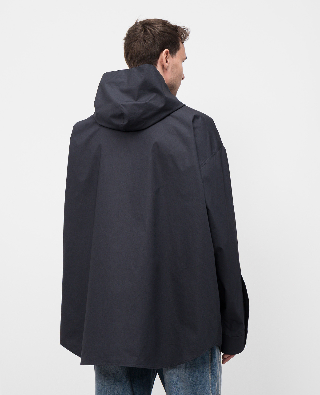 Black hooded shirt Balenciaga 4