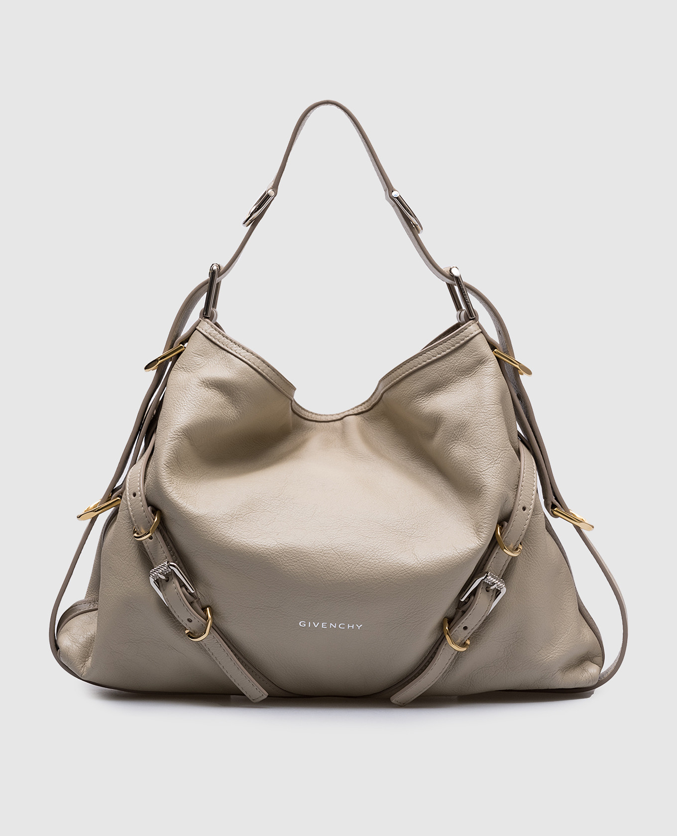 

Voyou beige leather bag with logo Givenchy