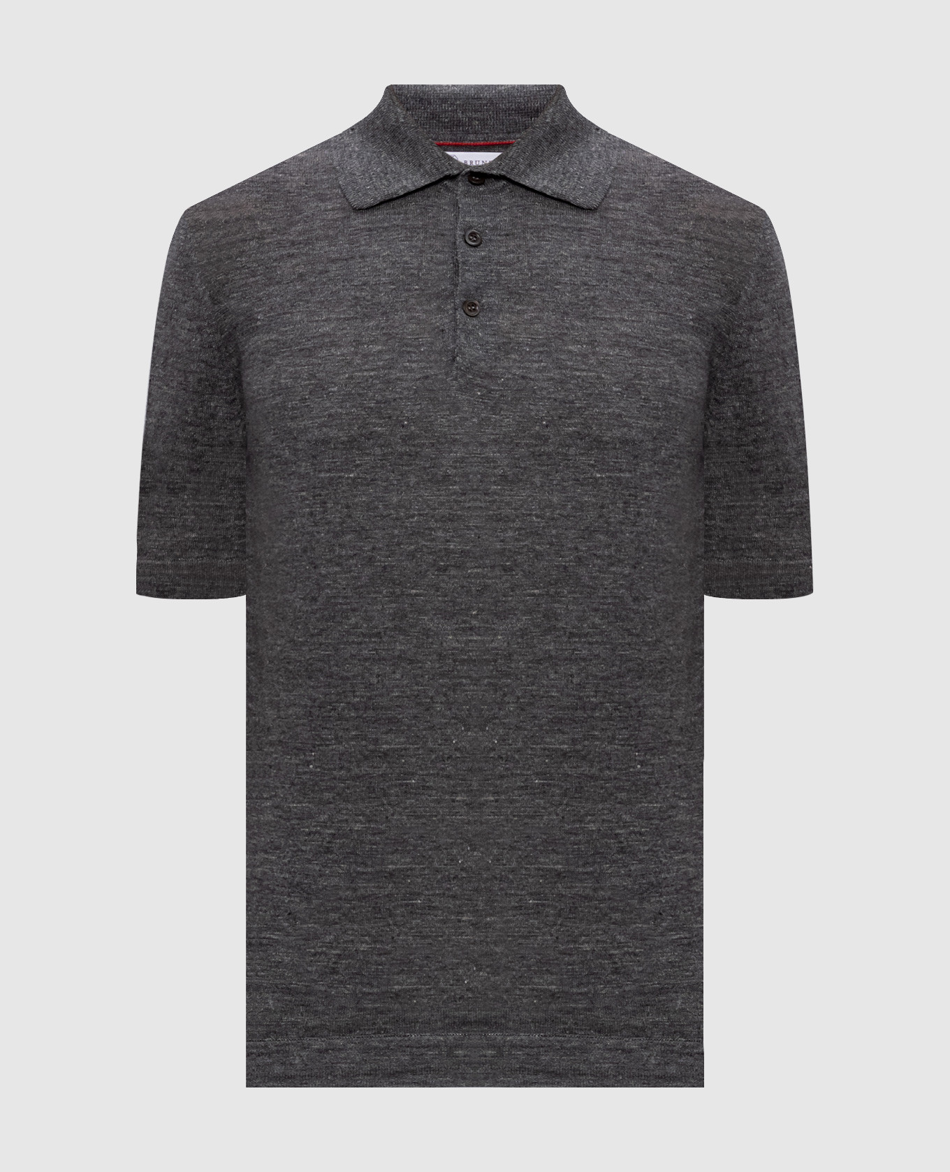 

Gray polo with linen Brunello Cucinelli, Grey