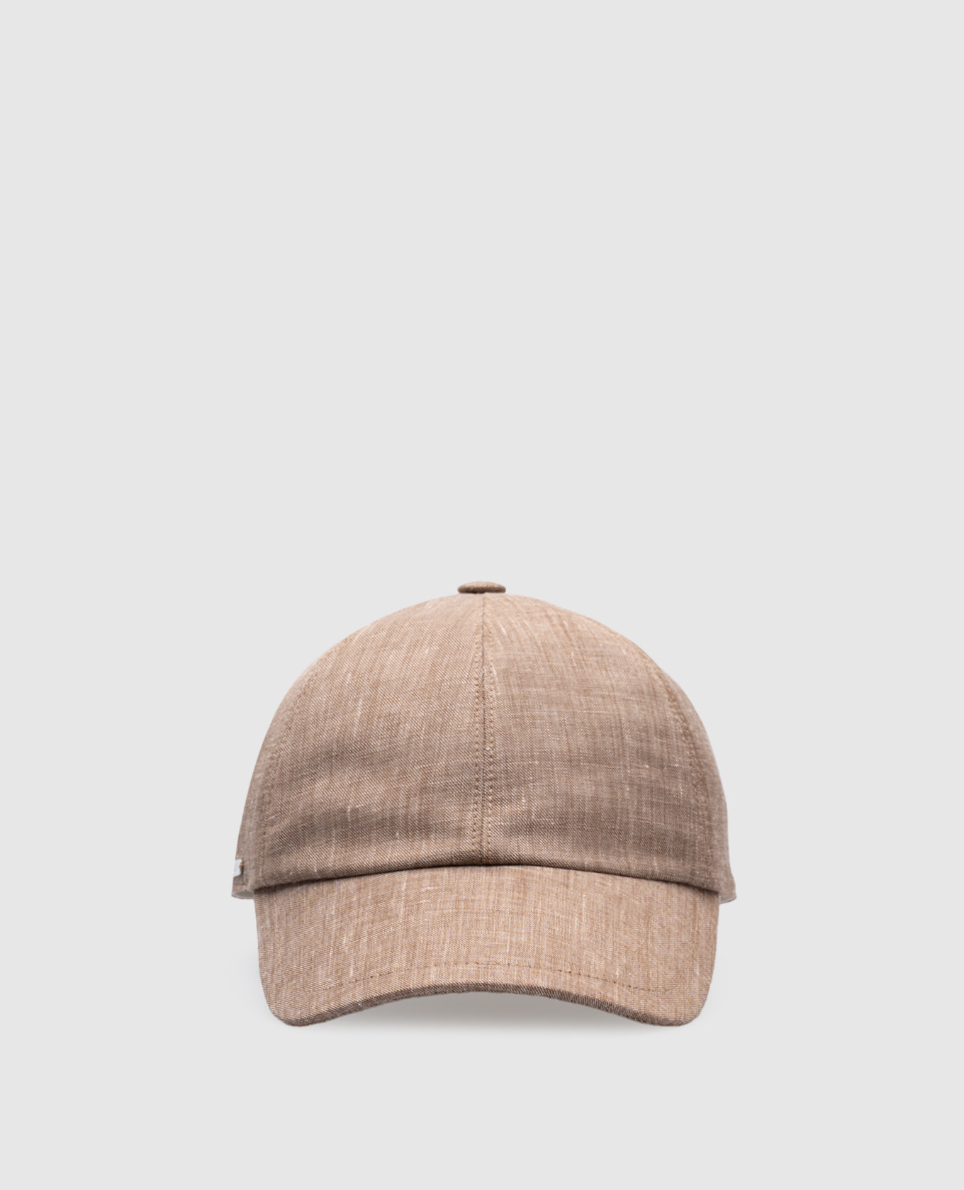 

Beige cap made of linen, wool and silk Enrico Mandelli