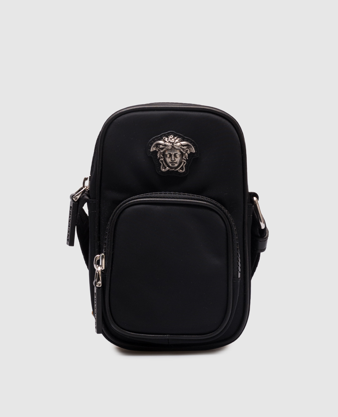 

Black bag with emblem Versace