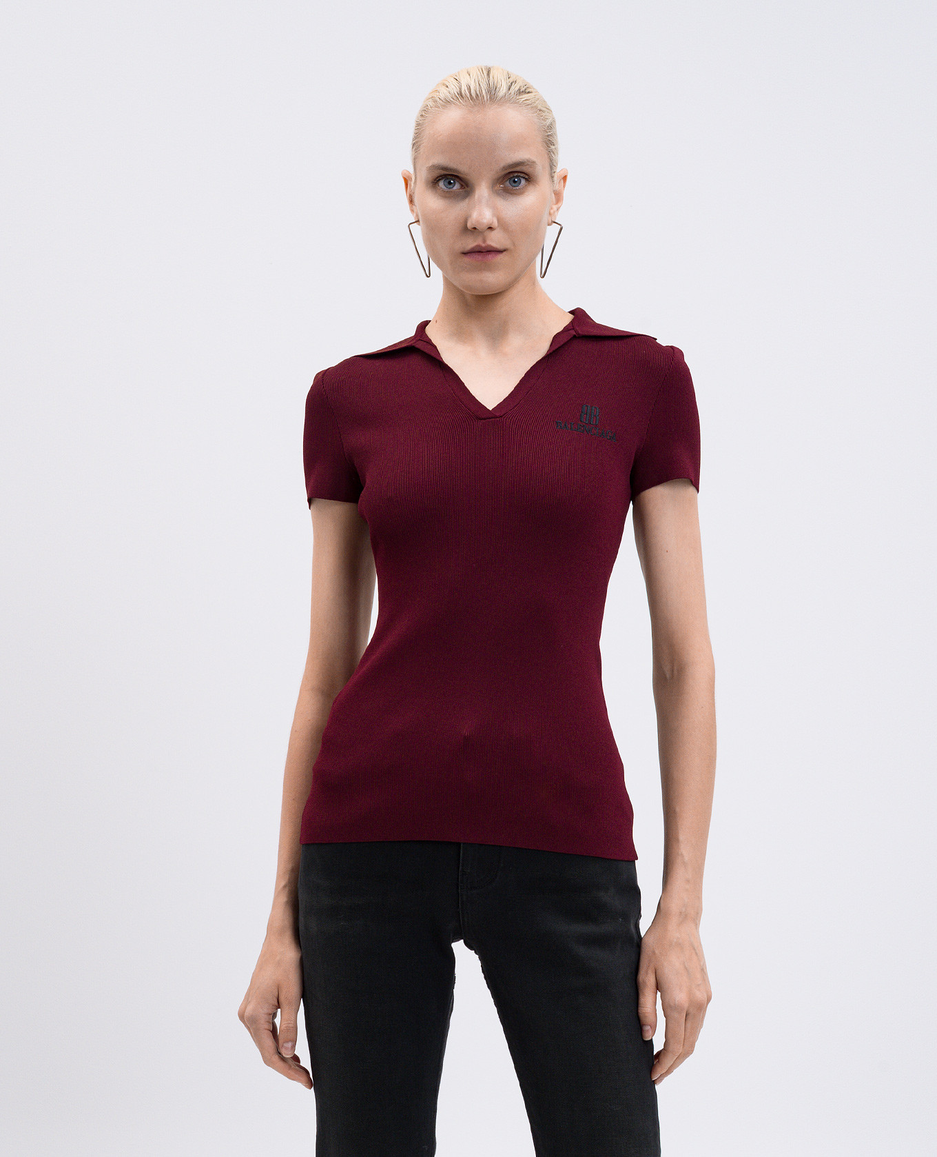 

Burgundy Polo Nano BB Balenciaga