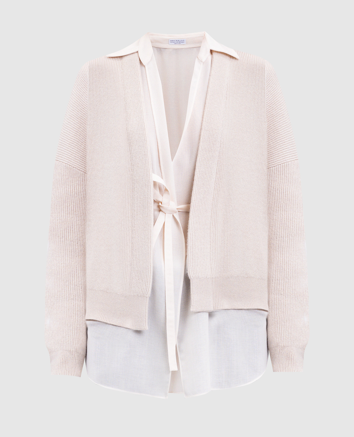 Beige cashmere cardigan with a smell Brunello Cucinelli