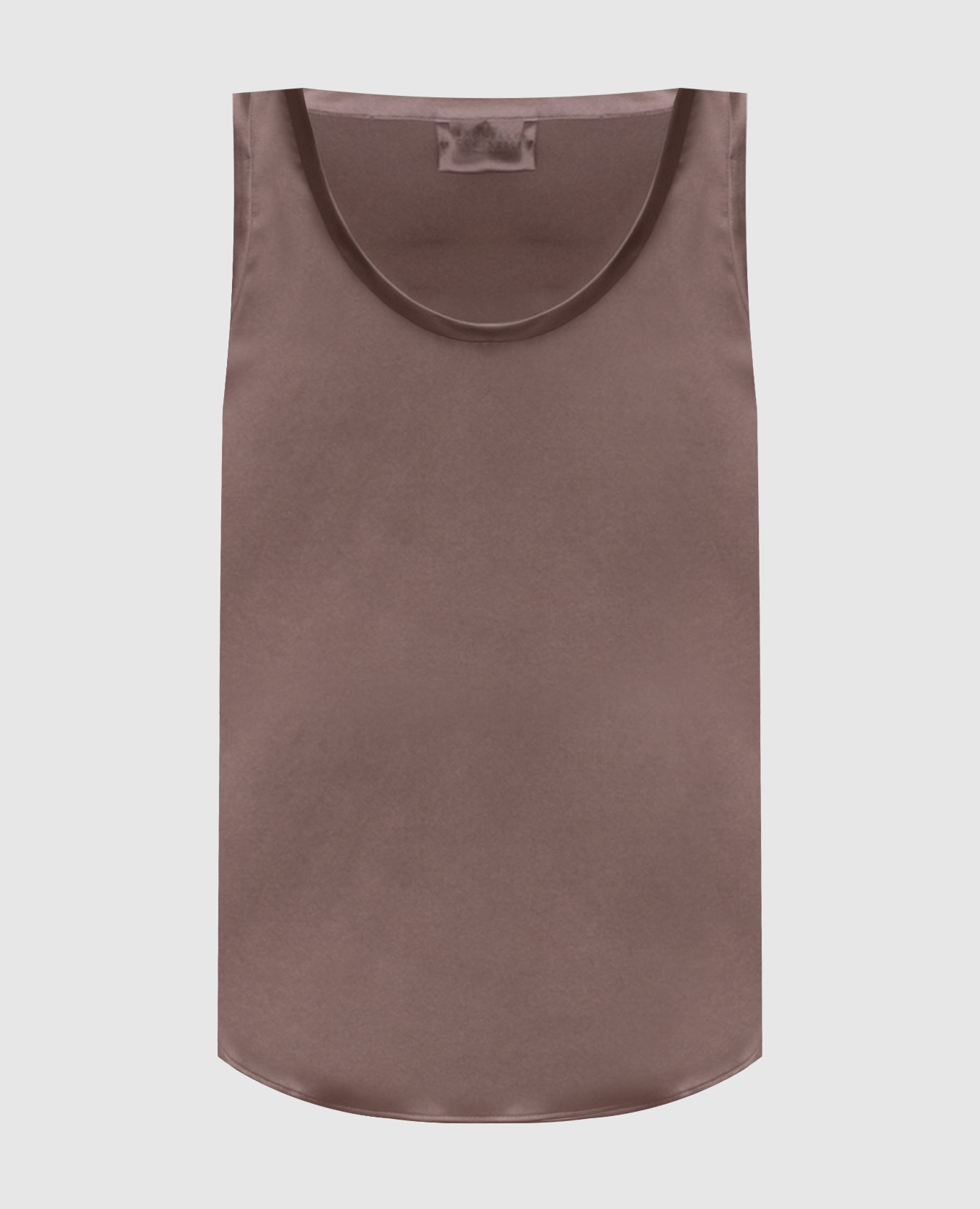 

Brown silk top Brunello Cucinelli