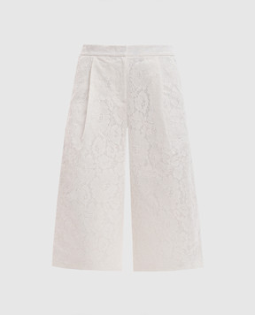 Juun.j White lace shorts JW5325W041
