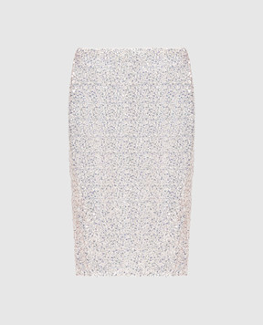 Casablanca White skirt with sequins WF24SK12301