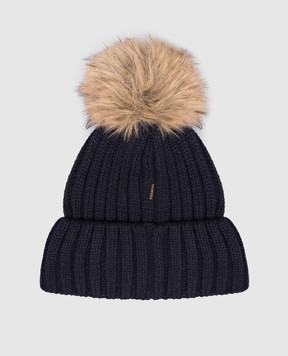 Goldbergh Blue UNA hat with wool GB60002253