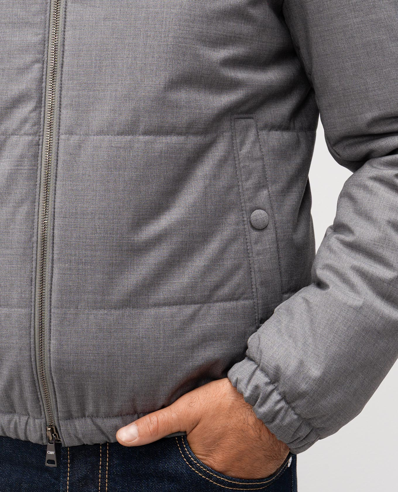 Gray wool jacket Cashmere&Whiskey 5