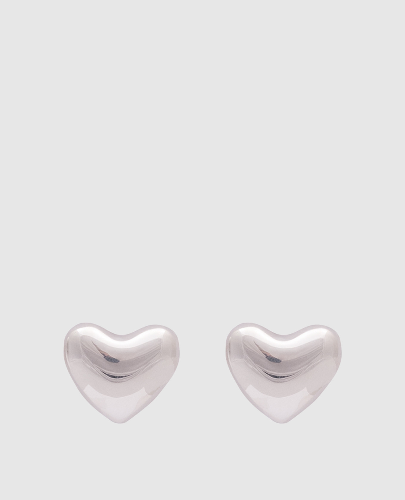 

Voluptuous Heart silver earrings in the shape of a heart ANNIKA INEZ