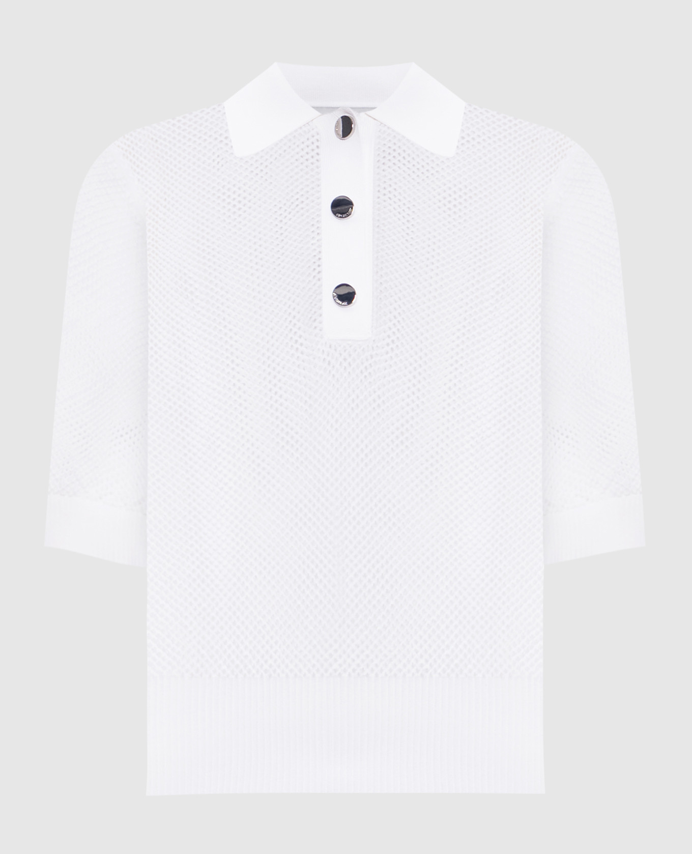 

White openwork polo shirt CASTA Max Mara Sportmax