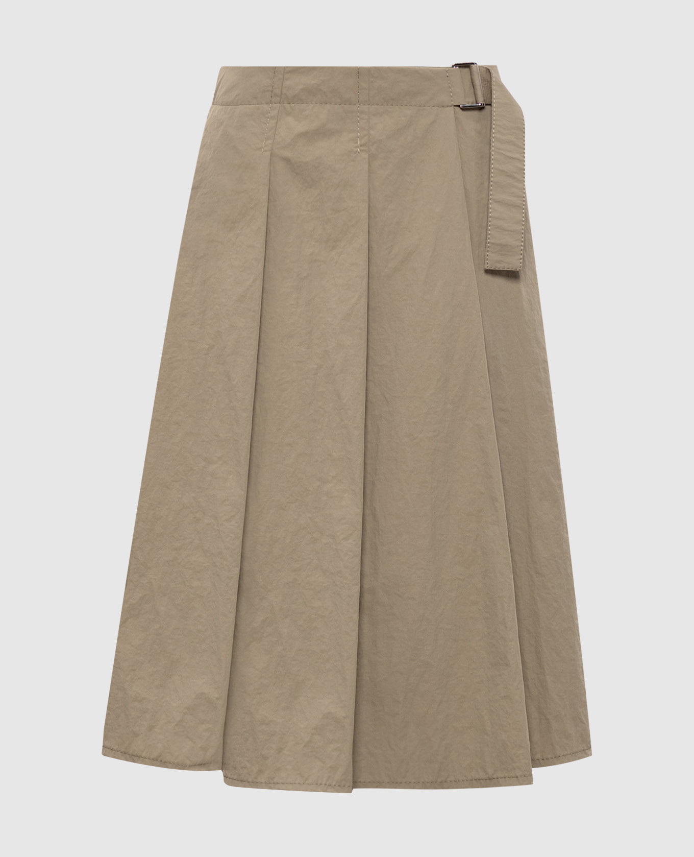 

Khaki FULCRO pleated skirt Max & Co