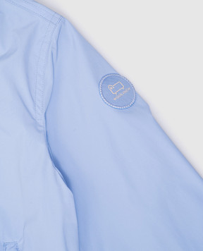 Woolrich Ryker blue hooded jacket for children CFWKOU0449MRUT3128