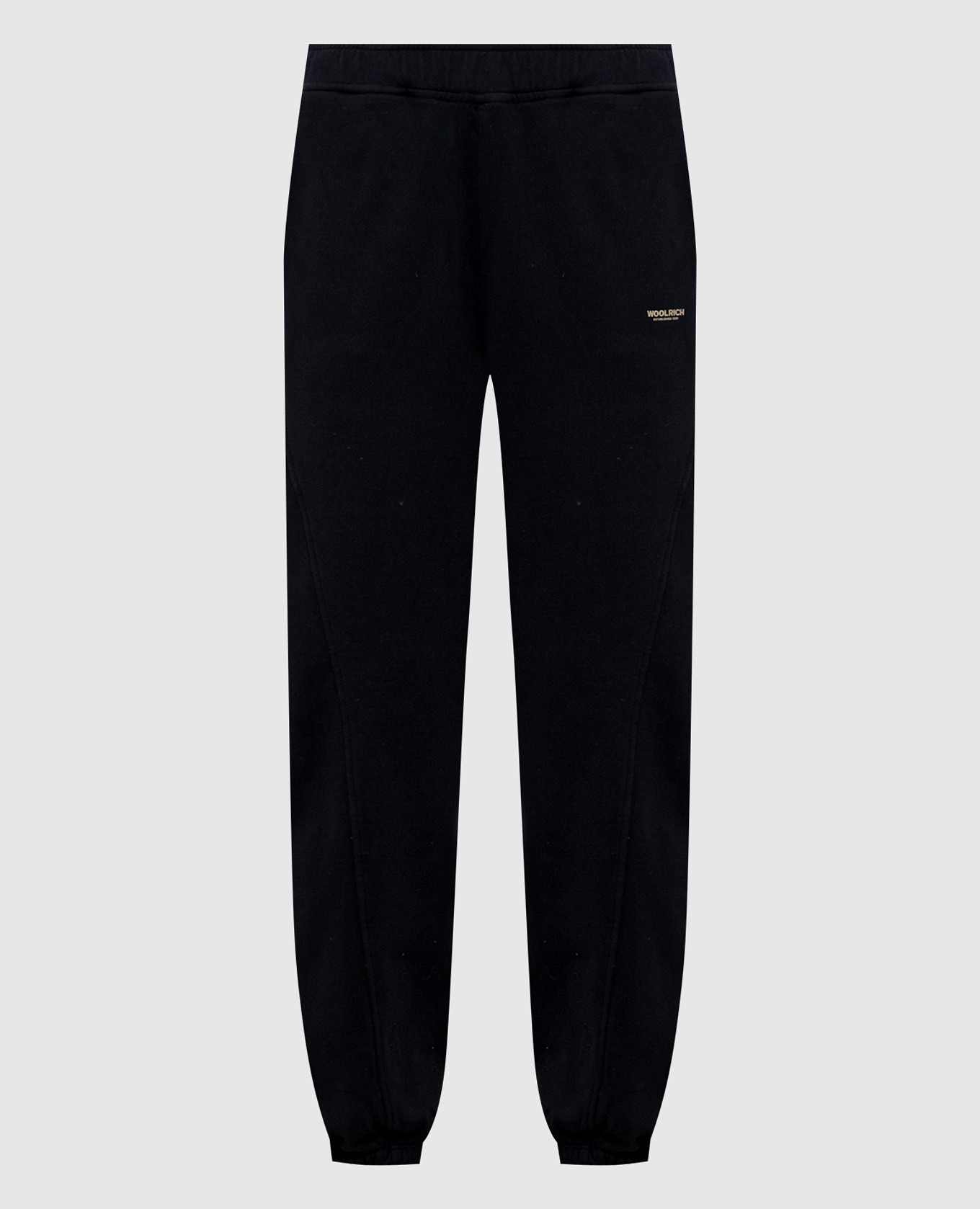 

Black insulated joggers with logo print Woolrich