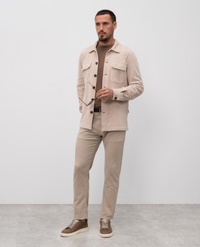 MooRER Beige corduroy shirt NOWEL NOWELU08