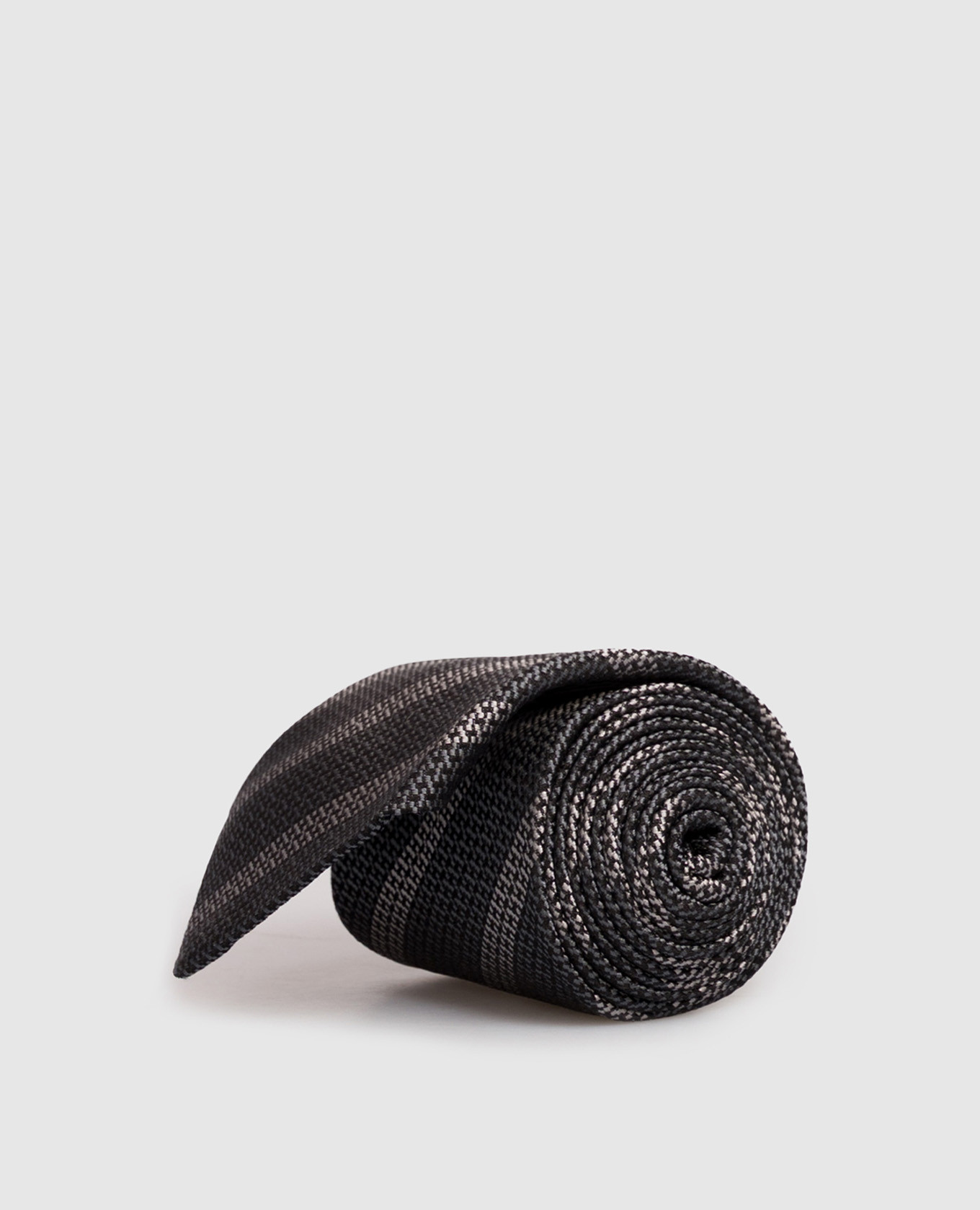 

Striped silk tie Brunello Cucinelli, White