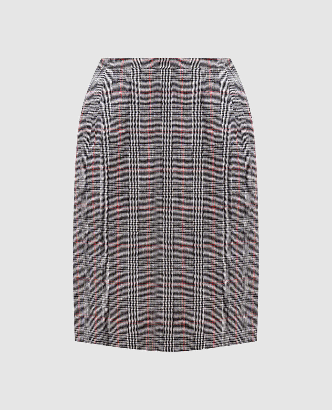 

Gray skirt with wool in a Windsor check pattern Ermanno Scervino, Grey